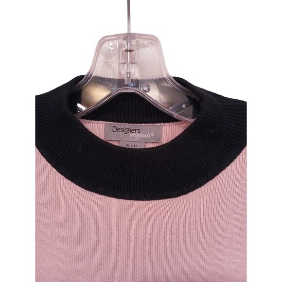 Y2k Sweater Sz PL PINK Knit Pullover Corporate Old Money Chic Career Vintage - Picture 11 of 13